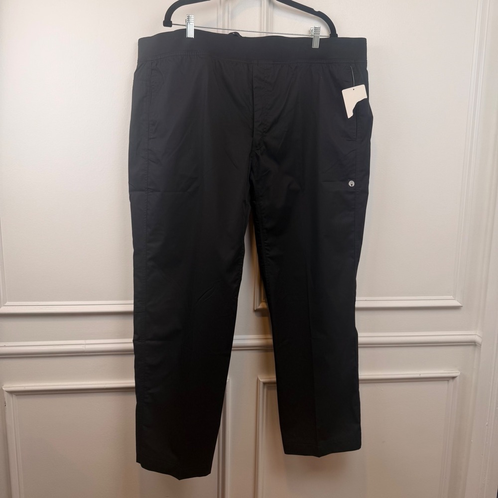 Chef Works Mens 2XL Black Professional Kitchen Utility Pants Elastic Waist NWT
